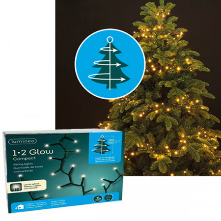 Novogodišnji ukrasi - Led rasveta za jelku 180cm 540L Toplo Bela 1-2 Glow ( 49.5401 )