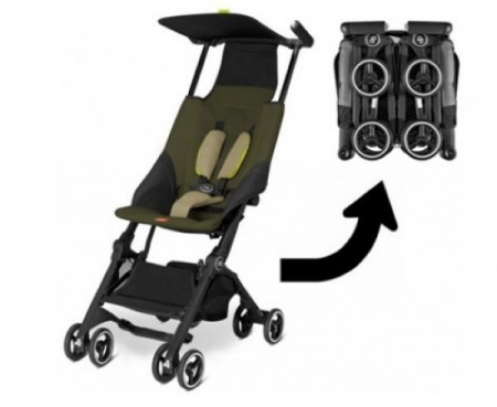 Cybex kolica Pockit Lizard Khaki - braon ( 5020578 )