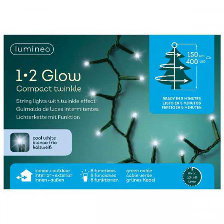 Novogodišnji ukrasi - Led rasveta za jelku 150cm 400L Hladno bela 1-2 Glow ( 49.5430 )