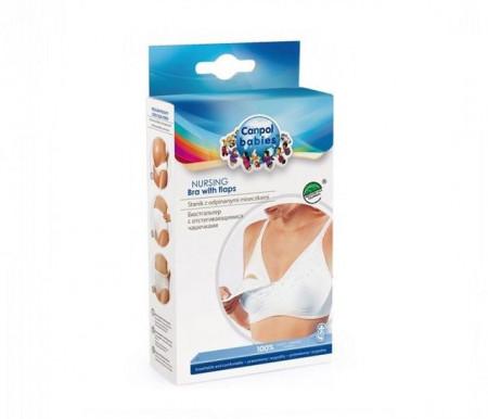 Canpol grudnjak za dojilje beli classic 80dd ( 26/768 )