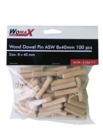 Womax tipla drvena ASW 8x40mm 100 kom ( 0104111 )