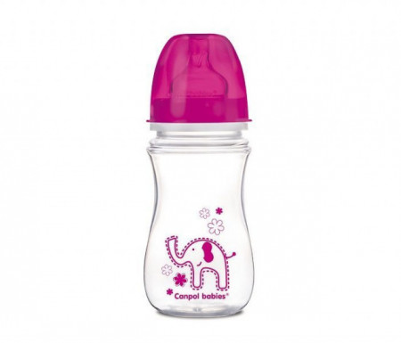 Canpol flašica široki vrat antikolik easy start colorful animals 240ml ( 35/206 )