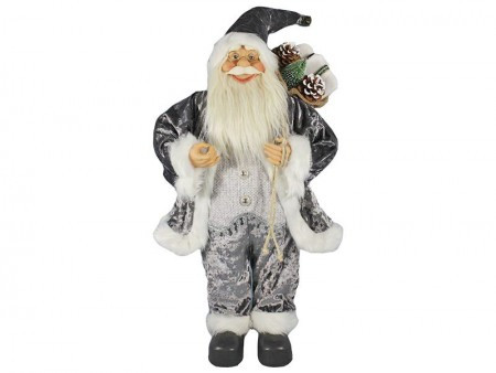 Deco santa, deda mraz, siva, 150cm ( 740871 )