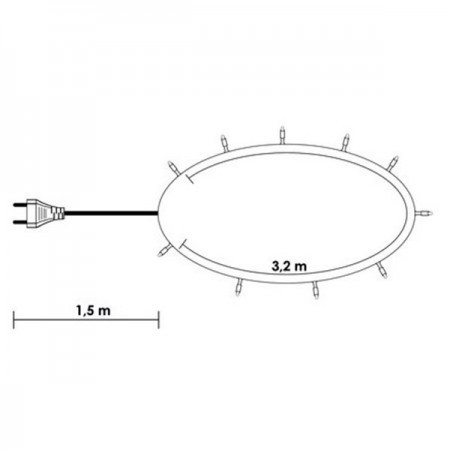 LED lampice 80 kom hladno bela ( KDL 082 )