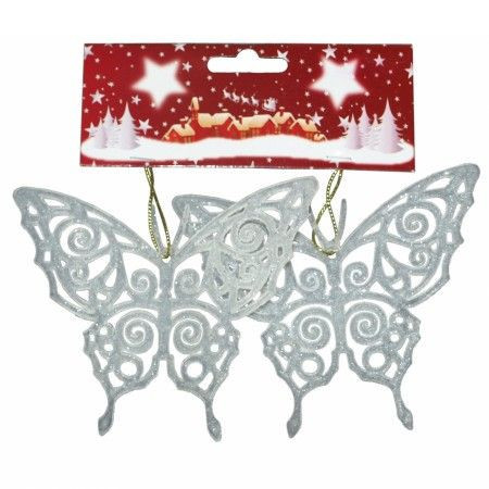 Leptir 11 cm 2kom/set beli ( 40-619000 )