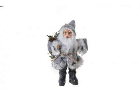 Deco Santa, Deda Mraz, bela, 18cm ( 740811 )