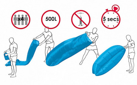 Lounge PRO - vazdušna fotelja za uživanje sa naslonom 215*70*50cm