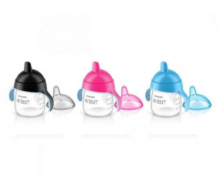 Philips Avent premium magicna šolja 260ml crna, plava, roze ( SCF753/00 )