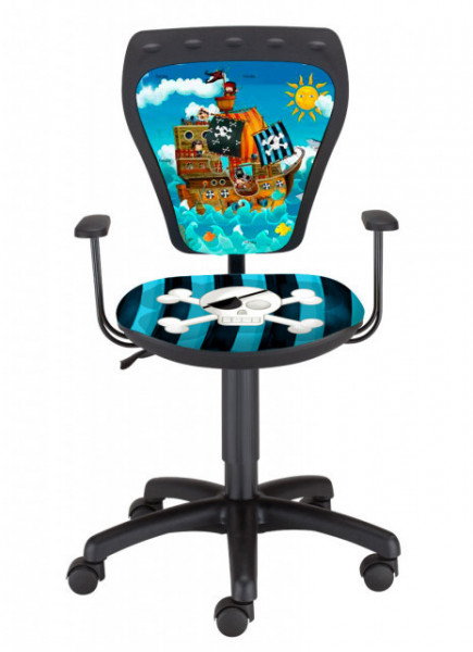Dečija daktilo stolica Ministyle TS22 GTP28-BL pirate SH