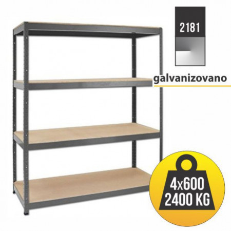 Heavy rack Polica metal-medijapan 177x160x60cm ( 2181 )