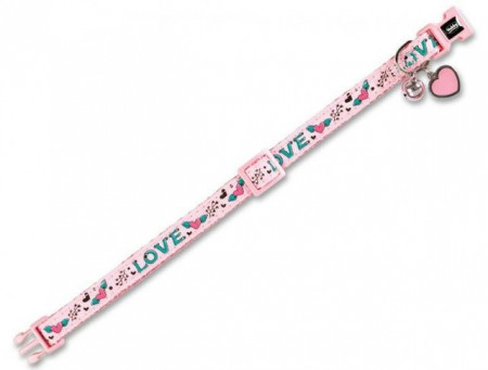 Nobby 77906 Ogrlica za mačke Love roze ( NB77906 )