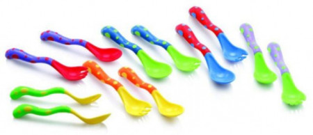 Nuby set kašika i viljuška 12m+ ( 0350035 )