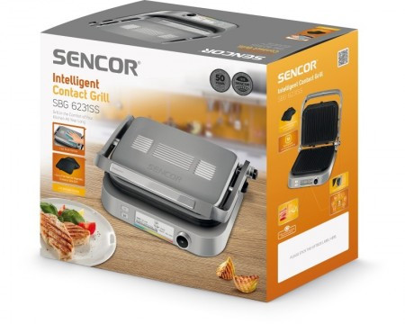 Sencor SBG 6231SS električni roštilj na preklapanje