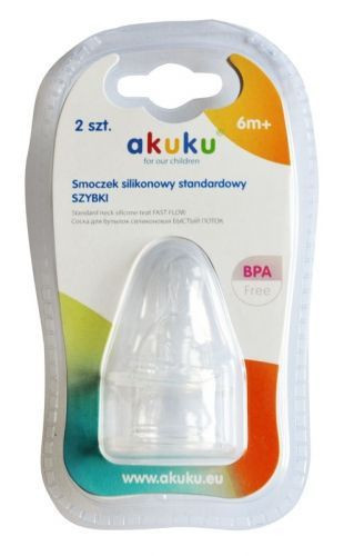 Akuku silikonska cucla brzi protok 2kom ( A008487 )