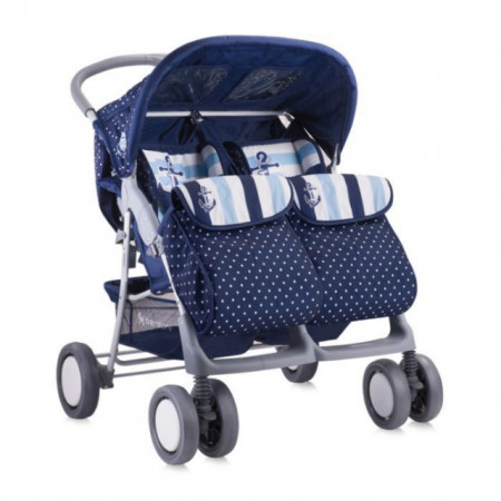 Bertoni Kolica za Blizance Twin Blue Anchor + Torba za mame ( 10020071648 )