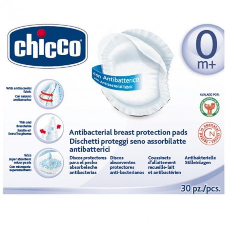 Chicco ulošci za grudi antibakterijiski 30 komada ( 2060011 )