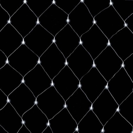 Crystaline LED mreža 1 x 2 m, 96 kom, hladno bela, transparentni kabl, unutrašnja upotreba ( KAT 402 )