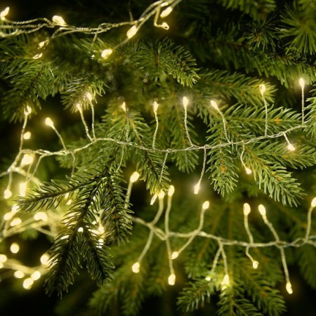 Fairy svetlosni venac, srebrni kabl, 700 led, toplo bela ( KDC 711 )