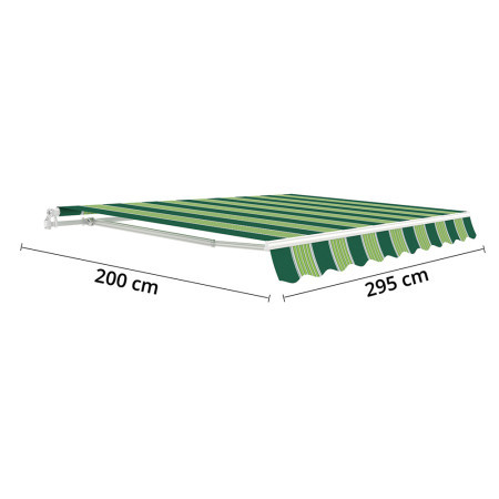 Green bay tenda 295 x 200 cm - zelena ( 055683 )