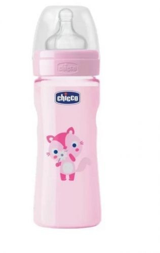 Chicco PP flašica Giotto cucla od silikona za devojčice 250 ml ( 4201221 )