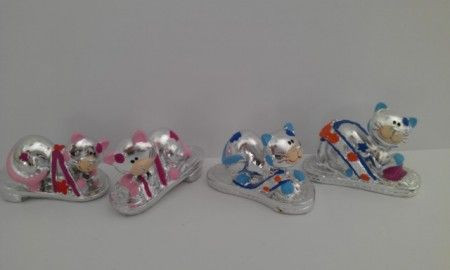 Dekorativna figurica maca u papuči 5x3x3cm ( 218403 )