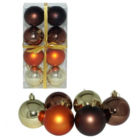 Kuglice 7 cm 8 kom bakrena/kav ( 51-315000 )