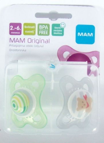 MAM varalica Original 2-6m silikon 2 komada ( 7130092 )