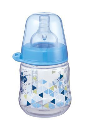 Nip flašica sa širokim otvorom dečaci 150 ml sa silikonskom cuclom za 0m+ ( 0190071 )