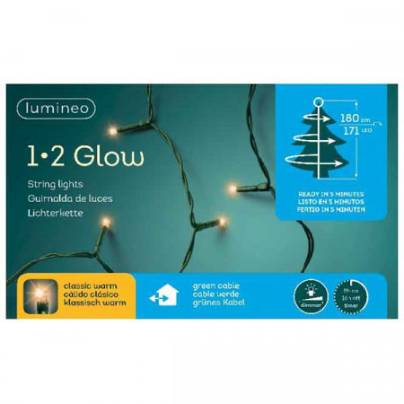 Novogodišnji ukrasi - Led rasveta za jelku 180cm 171L Classic Bela 1-2 Glow ( 49.5466 )