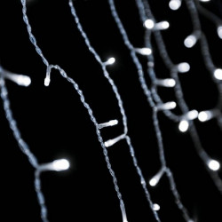 Crystaline LED ledenica 2 x 0,9m, 138 kom, hladno bela, transparentni kabl, unutrašnja upotreba ( KAT 212 )