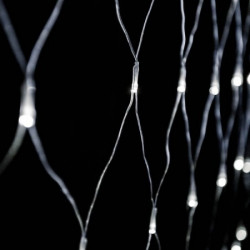 Crystaline LED mreža 1 x 2 m, 96 kom, hladno bela, transparentni kabl, unutrašnja upotreba ( KAT 402 )