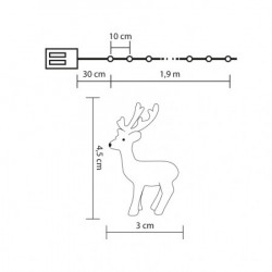 Home lampice za jelku "irvas" sa 20 micro LED dioda ( ML22/WW )