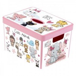 Kutija za igračke animals pink ( 48/07075 )