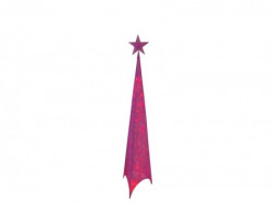 Shiny, jelka, svetlucava, roze, 150cm ( 760044 )