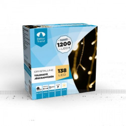 Crystaline LED ledenica 2 x 0,9m, 138 kom, toplo bela, transparentni kabl, unutrašnja upotreba ( KAT 211 )