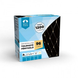 Crystaline LED mreža 1 x 2 m, 96 kom, toplo bela, transparentni kabl, unutrašnja upotreba ( KAT 401 )