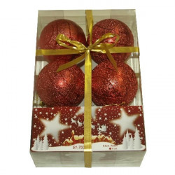 Kuglice 8cm 6kom crvene ( 51-703000 )
