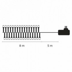 Emos novogodišnja led rasveta classic 8m timer cw zy0802t ( 1572 )