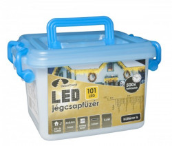 LED ledenica 3,0 x 0,4 m 101 kom toplo bela, crni kabal ( KDL 126 )