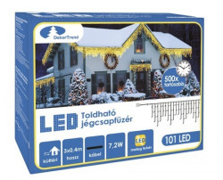 LED ledenice 101 kom toplo bela 3 x 0,4 m ( KDK 005 )