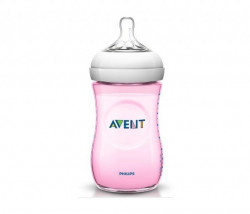 Avent flašica natural 260ml roza 4424 ( SCF694/17 )