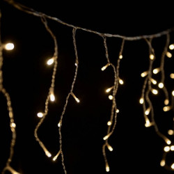 Crystaline LED ledenica 3 x 0,4m, 101 kom, toplo bela, transparentni kabl, unutrašnja upotreba ( KAT 201 )