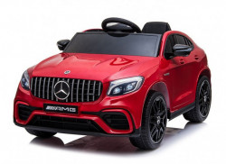 Mercedes 247/1 Licencirani automobil sa kožnim sedištem i mekim gumama - Metalik crveni