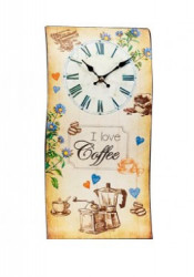 Zidni sat Talas I Love Coffee 40Xx21cm ( 35845_1 )