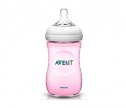 Avent flašica natural 260ml roza 4424 ( SCF694/17 )