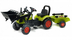 Falk toys traktor na pedale sa prikolicom i utovarivačem ( 2040am )