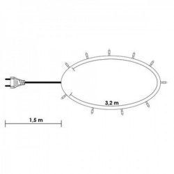 LED lampice 80 kom hladno bela ( KDL 082 )