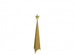 Shiny, jelka, svetlucava, zlatna, 120cm ( 760031 )
