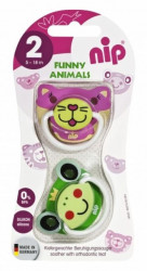 Nip laža Funny Animals, silikon 5 -18m, 2kom ( A008295 )