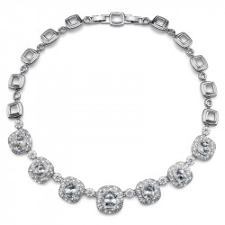 Ženska oliver weber autentic crystal ogrlica sa swarovski belim kristalom ( 11340.001 )